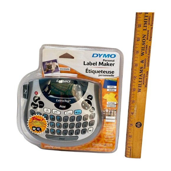 Dymo Personal Label Maker Letratag LT-100T includes label cassette New Sealed - Picture 6 of 9